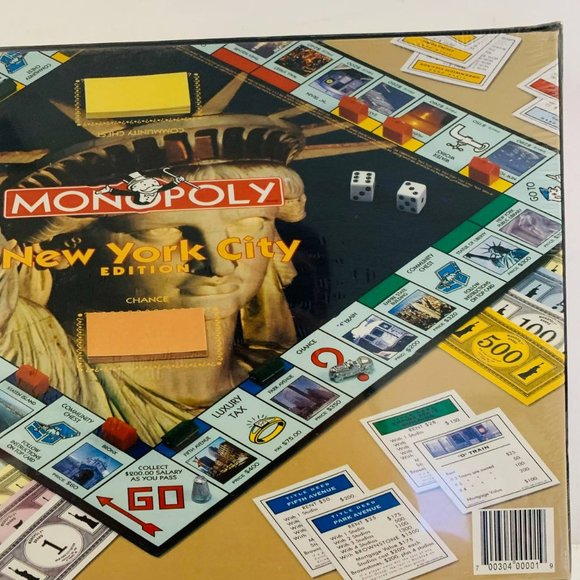 Vintage Monopoly New York City Edition The Big Apple 1998 Board Game New Sealed - Picture 4 of 7